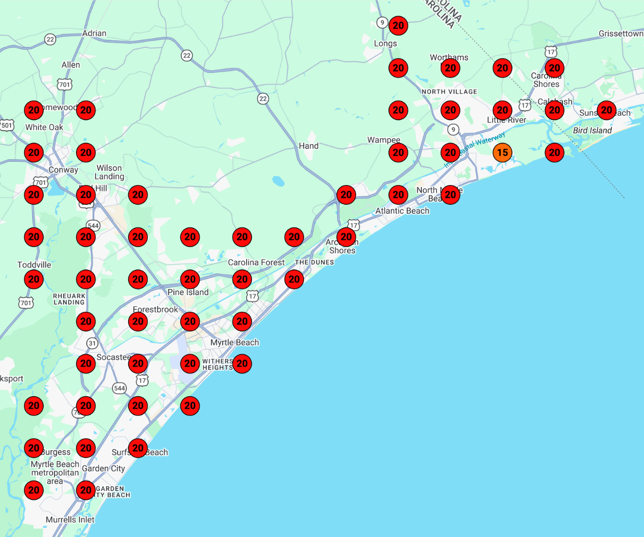 Hinson Construction Google visibility before